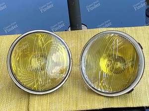2 Optiken "Marchal" für Mittelscheinwerfer A 110, CG, Citroen DS - ALPINE A110