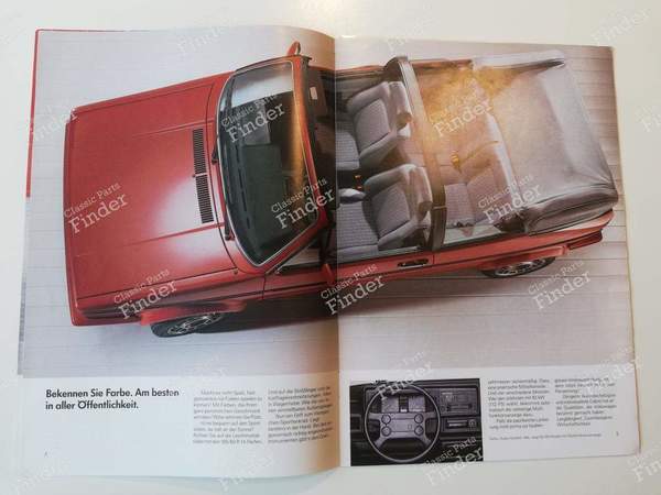 Flyer Golf Cabriolet Quartett - VOLKSWAGEN (VW) Golf I / Rabbit / Caddy / Jetta - 606/1190.29.00- 2