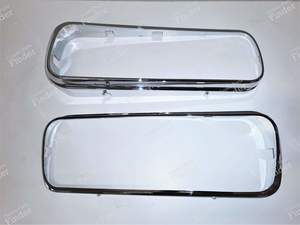 1 pair of chrome covers for headlights - PEUGEOT 504 Coupé / Cabriolet