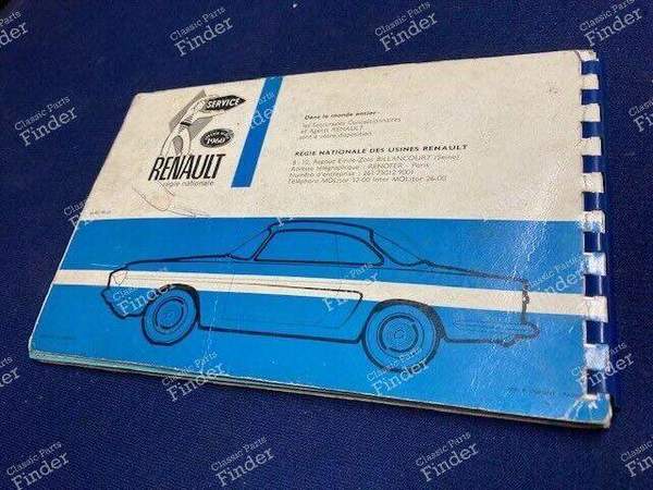 On-board manual - RENAULT Floride / Caravelle - N.E. 826- 9