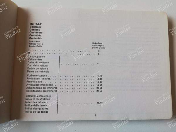 Spare parts manual - 'Catalog A' 1968 - MERCEDES BENZ /8 (W114 / W115) - 12140 - 40000 - 12.67- 1