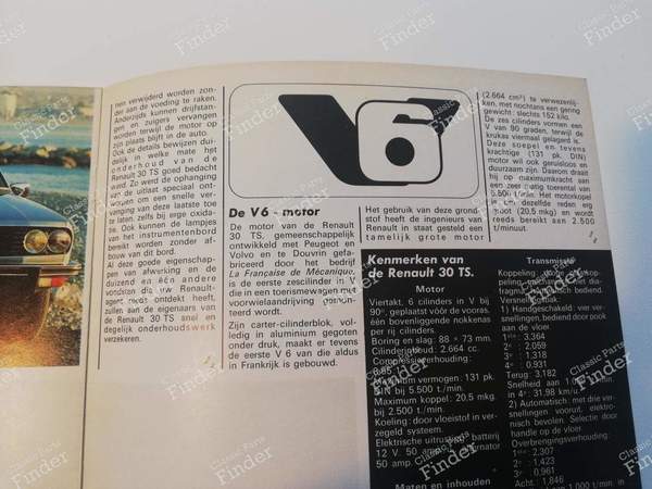 Seltene Verkaufsbroschüre R30 TS - RENAULT 20 / 30 (R20 / R30) - 3