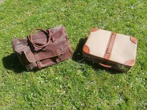 Vintage bag and suitcase - 50s-60s - PEUGEOT 403