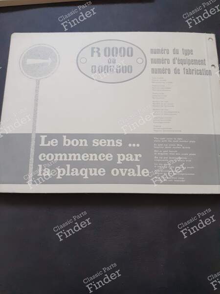 Catalogues de pièces détachées - RENAULT Floride / Caravelle - PR705 / PR757- 2