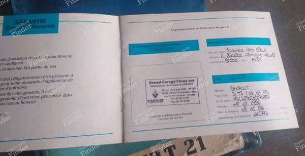 Manuel d'utilisation - Phase 2 (4 portes) - RENAULT 21 (R21) - 7711080892 (?)- 1