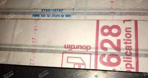 Autocollant pour R21 Symphonie - RENAULT 21 (R21) - 7700799768 / 7700799766- thumb-2