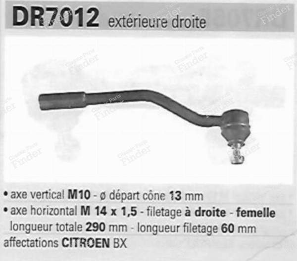 Right-side steering knuckle - CITROËN BX - BD1050- 3