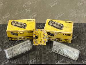 Deux Clignotants / Veilleuses Blancs pour R12 Gordini, R12 TS, TL, ALPINE RENAULT A310 V6, pour RENAULT 12 / Virage (R12)
