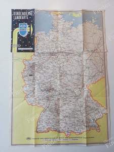 Straßenkarten von Deutschland und Europa (Ende der 1950er- bis Anfang der 1960er-Jahre) - FORD Taunus 17M / 20M (P5) - thumb-1