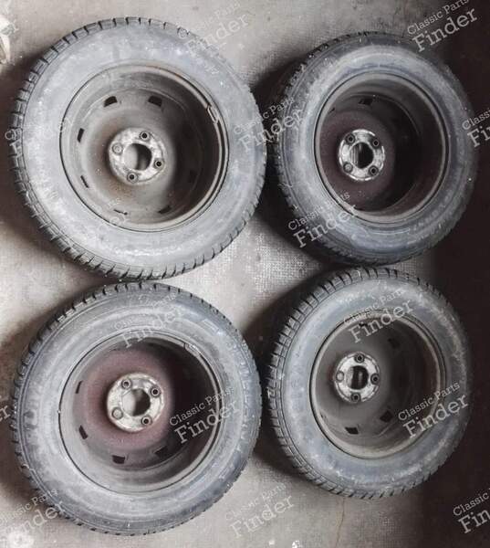 4 steel rims - RENAULT 9 / Alliance / Broadway / 11 / Encore (R9 / R11) - 9345- 9