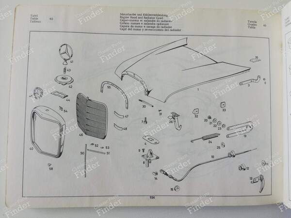 Spare Parts Manual - 'Catalog B' 1967 - MERCEDES BENZ W110 - 12118- 9