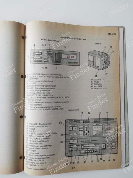 Manuel de réparation - 'Electronic' - RENAULT 21 (R21) - 7711074155- 6
