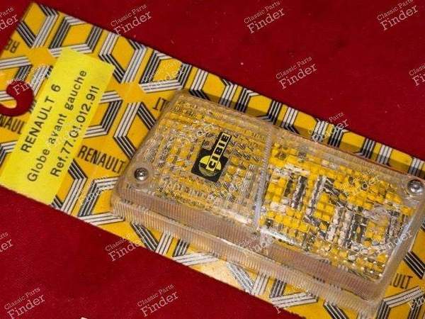 Front left turn signal cap - Phase 1 - RENAULT 6 (R6) - 3076 / 7701012911- 0
