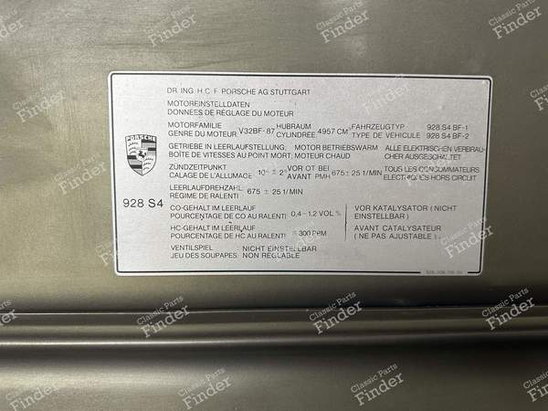 Motorhaube - PORSCHE 928 - 4