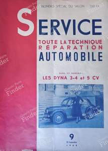 Revue technique SERVICE 1952 - PANHARD & LEVASSOR Dyna X
