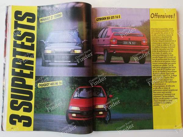 Revue 'Echappement' - Juillet 1987 - PEUGEOT 405 / Pars / Khazar - #225- 4
