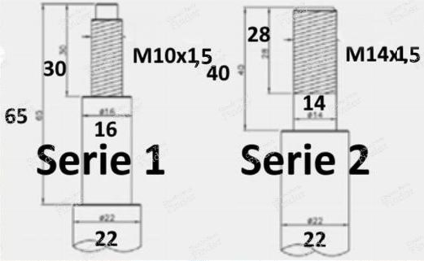 Pair of front shock absorbers - ALFA ROMEO 164 - 8