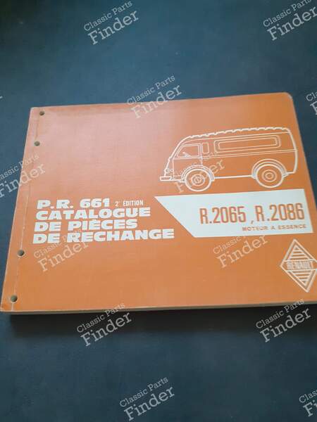 Spare Parts Catalogs - RENAULT Voltigeur (1000kg) / Goélette (1400kg) / Galion (2500kg) - PR619 / PR661- 0
