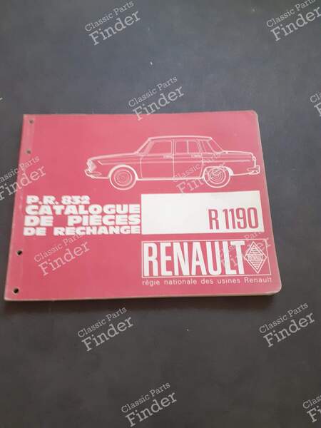 Ersatzteilkatalog - RENAULT 8 / 10 (R8 / R10) - PR832- 0