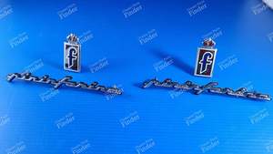 Paar Sigillen Monogramm Aufnäher PININFARINA - PEUGEOT 406 Coupé - thumb-1