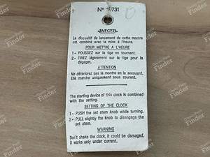 Uhr Jaeger neu NOS Herkunft ID-DS 1970 bis 1975 - CITROËN DS / ID - thumb-1