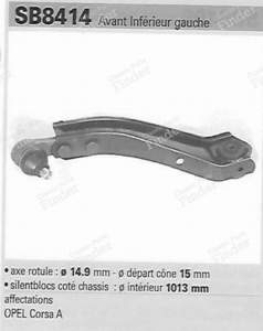 Paar Querlenker vorne links und rechts - OPEL Corsa (A) - TS810/TS811- thumb-3