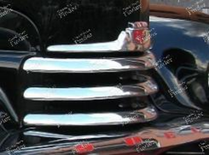 Zwei verchromte Zierleiste / Kühlergrillelemente - OPEL Kapitän - K 22 030- thumb-5