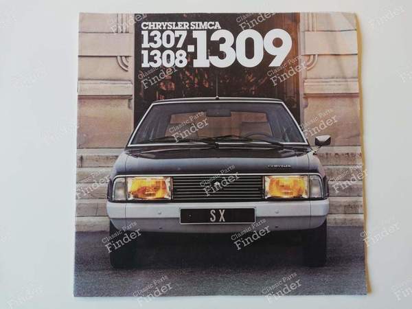 Brochure publicitaire Chrysler Simca 1307-1308-1309 - SIMCA-CHRYSLER-TALBOT 1307 / 1308 / 1309 / 1510 / 150 / Solara / Alpine - l-79 D- 0