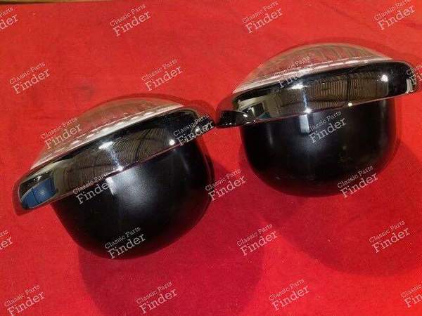 Pair of curved headlamps, H4 mounting - PEUGEOT 203 - ABTP 437- 9