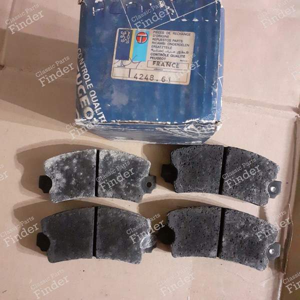Front brake pads - PEUGEOT 104 / 104 Z - 4248.61- 0