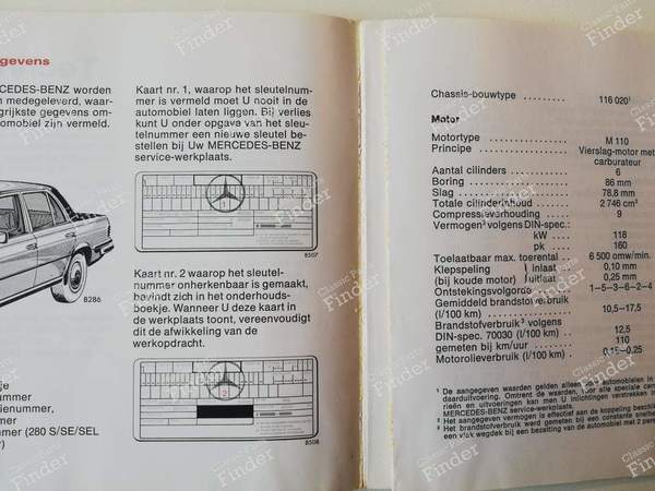 Owner's manual - S-Class in Dutch - MERCEDES BENZ S (W116) - A1165843496 / 65004797- 8