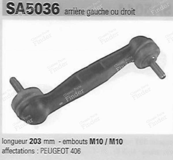 Hintere Stabilisatorstange - PEUGEOT 406 - QLS9237S / 5178.38- 1