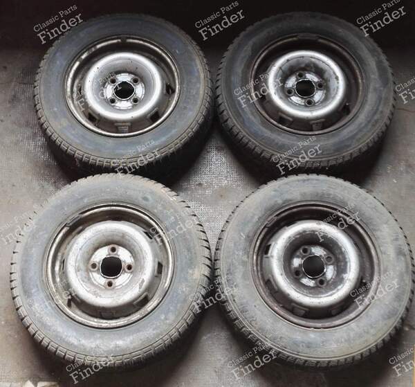 4 steel rims - RENAULT 9 / Alliance / Broadway / 11 / Encore (R9 / R11) - 9345- 0