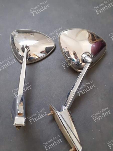 2 lange Rückspiegel aus Edelstahl - CITROËN DS / ID - TPRT 90- 1