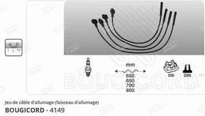 Ignition wire set Ford Courier, Escort, Fiesta, Galaxy, Orion, Sierra - FORD Galaxy - LS28- thumb-2