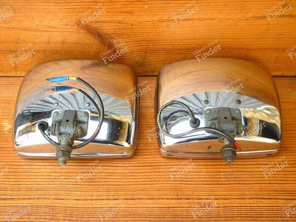 Pair of Classic Bosch 4583 Rectangular Yellow Fog lamps - MERCEDES BENZ SL (R107) - 4583- 3