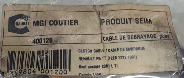 Ausrückkabel manuelle Anpassung - RENAULT 5 / 7 (R5 / Siete) - 400120- 3