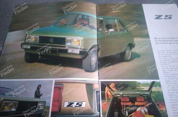 Vintage Peugeot 104 ZS brochure - PEUGEOT 104 / 104 Z - 1