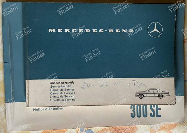 Service history Mercedes 300 SE W112 Coupé - MERCEDES BENZ W111 / W112 (Heckflosse) - 0