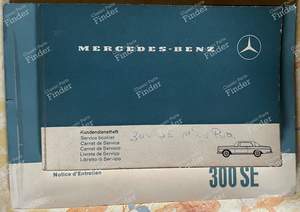 Carnet d'entretien de Mercedes 300 SE W112 Coupé - MERCEDES BENZ W111 / W112 (Heckflosse)