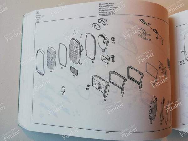 Spare parts manual - 'Catalog C' 1970 - MERCEDES BENZ /8 (W114 / W115) - 12178 / 50000-10.70 WK- 6