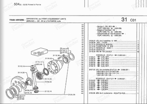 Achsritzel - PEUGEOT 504 - 3114.32- thumb-3