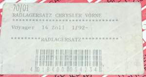 Complete front hub - CHRYSLER Town & Country / Voyager - KJT 70/01- thumb-5