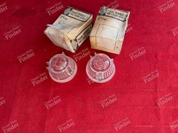 Paire de cabochons de clignotant - RENAULT 4 / 3 / F (R4) - 6727 / 51105- 2