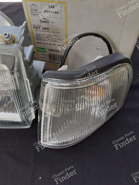Front optics + left turn signal - FIAT Uno / Duna / Fiorino - 084324 / 7700027 / 60944091- 1
