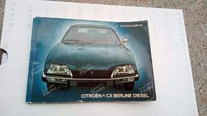 Bedienungsanleitung - CX BERLINE DIESEL - CITROËN CX