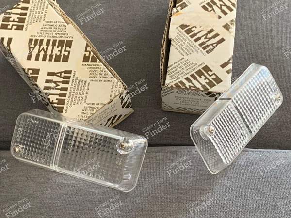 2 white turn signal / nightlight caps - RENAULT 12 / Virage (R12) - 427- 1