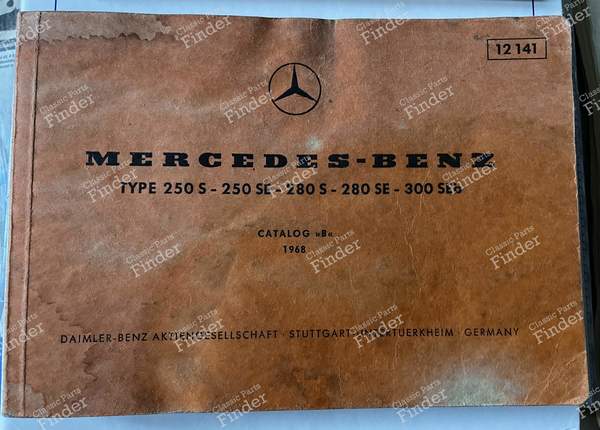 Spare parts manual - MERCEDES BENZ W108 / W109 - 12141- 0