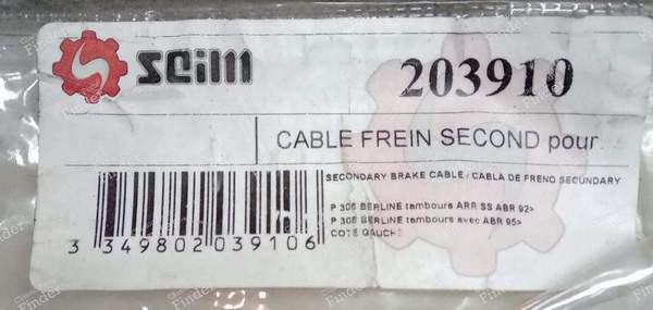 Paire de câble de frein à main secondaire - PEUGEOT 306 - 203910/203920- 3