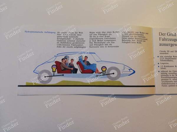Rare DS/ID 19 sales brochure - CITROËN DS / ID - AC 10067.8.62- 3